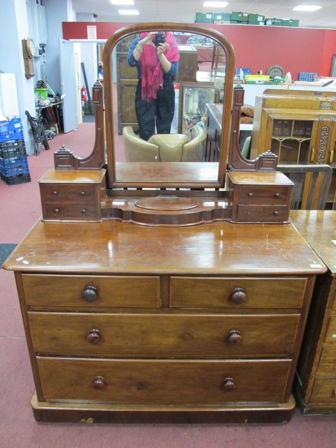 Lot 1509 - XIX Century Mahogany Dressing Table, with a...