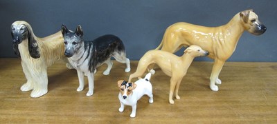 Lot 1215 - Beswick Dogs, including Afghan Hound, German...