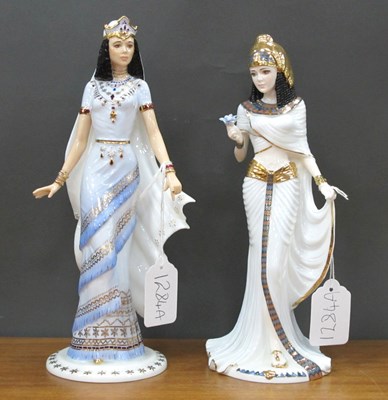 Lot 1284A - Coalport Figurines, 'Cleopatra' and 'Queen of...