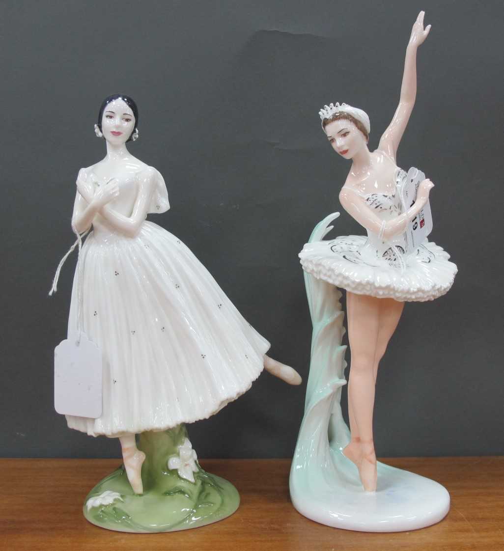 Lot 1319 - Coalport Figurines, 'Alicia Markova' and...