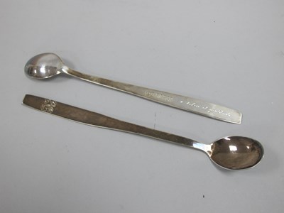 Lot 113 - A Pair of Hallmarked Silver Spoons, PH,...
