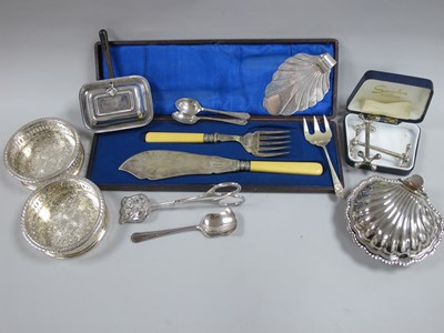 Lot 64 - Assorted Plated Ware, including pair of...
