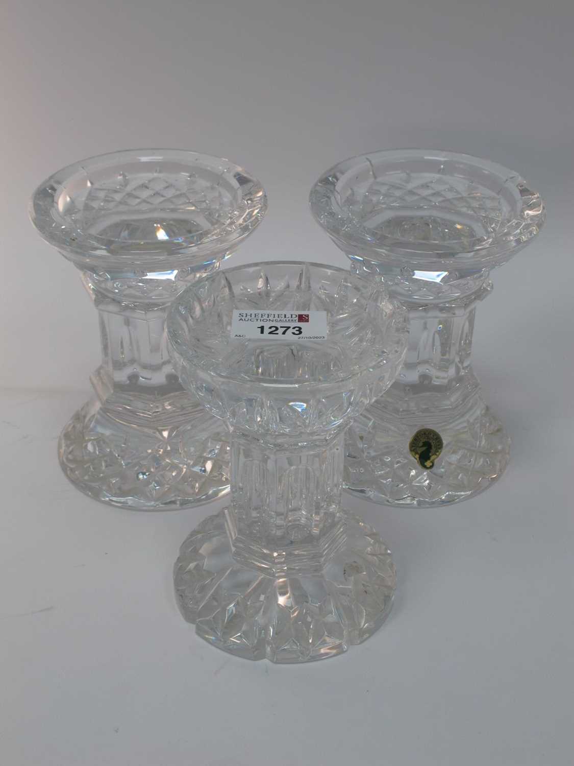 Lot 1273 - A Pair of Waterford Crystal 'Lismore' Pattern...