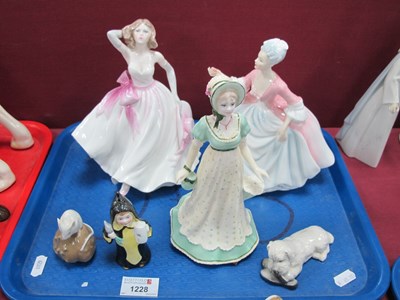 Lot 1228 - Doulton 'Diana', Coalport 'Young Love' and...