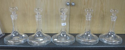 Lot 1193 - Dornberger Glass Decanters, bearing labels...