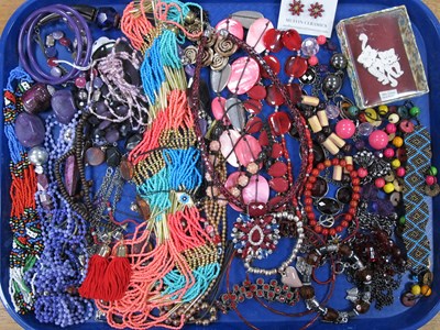 Lot 23 - Assorted Costume Bead Necklaces, bracelets,...