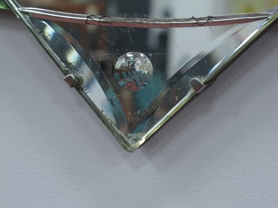 Lot 1542 - Art Deco Wall Mirror of Square Form, with...