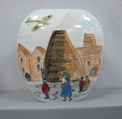 Lot 1180 - Anita Harris Homage to Lowry 'The Potteries'...