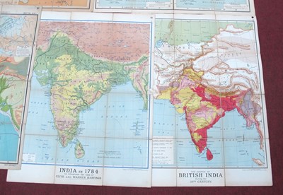 Lot 1399 - A Collection of School Educational Wall Maps,...