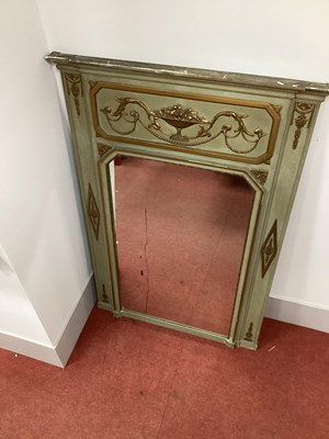 Lot 1553 - A XX Century Green Painted and Gilt...