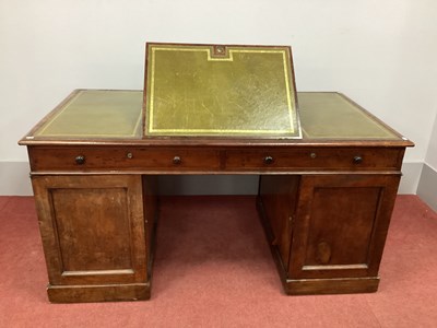 Lot 1500 - A XIX Century Mahogany Partners Desk, with...