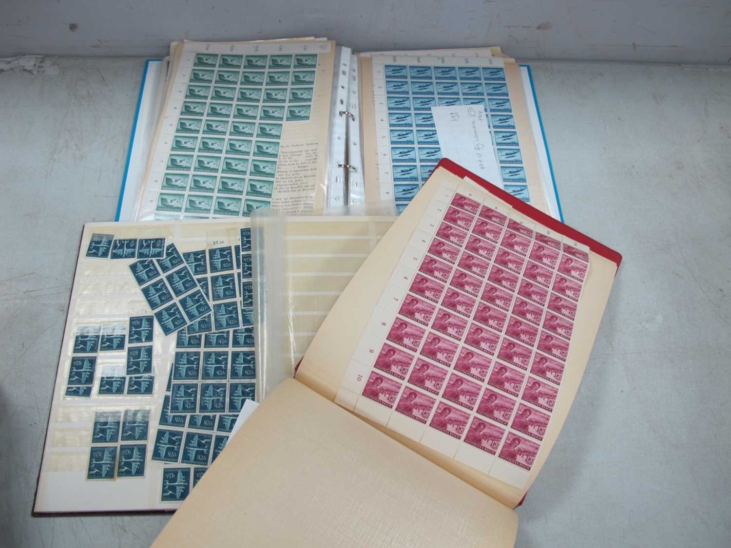 Lot 1099 - Stamps; Three Albums containing part sheets,