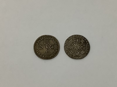 Lot 365 - 1696 William III Silver Sixpence, together...