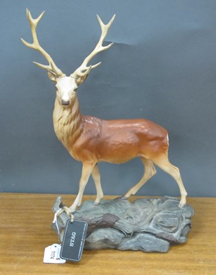 Lot 1174 - Beswick Stag, connoisseur model on...
