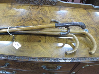 Lot 1531 - Early XX Century Ebonised Walking Stick, with...