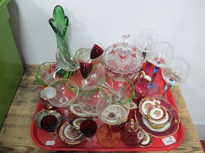 Lot 1123 - Hock Glasses, Babycham glasses, Limoges...