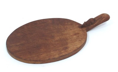 Lot 1289 - A Robert Thompson 'Mouseman' Oak Cheese Board,...