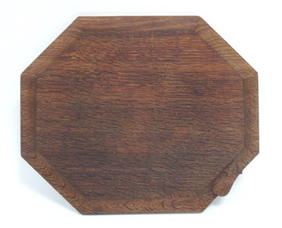 Lot 1292 - A Robert Tompson 'Mouseman' Oak Bread Board,...