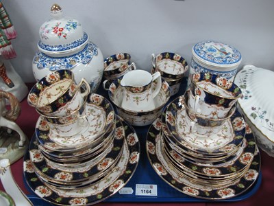 Lot 1164 - Edwardian Floral Tea Service, of thirty-six...