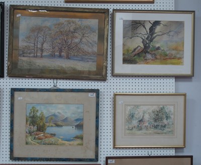 Lot 1470 - Watercolours, to include Margaret Hurd...