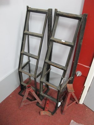 Lot 1121 - Pair of Car Ramps, maximum load 1000kg, two...