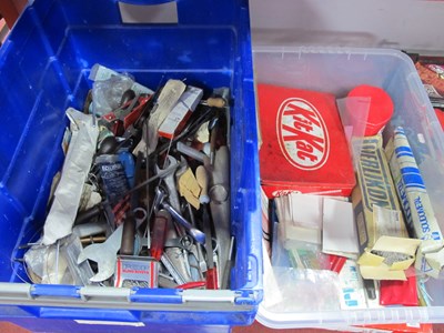 Lot 1066 - Spanners, files, welding rods, rivets, and...