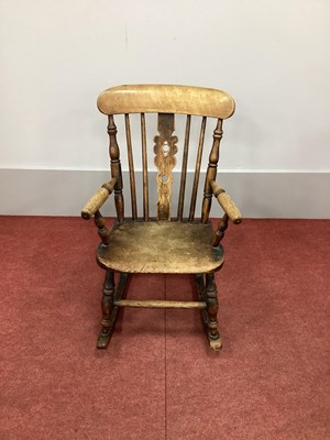 Lot 1498 - A XIX Century Ash and Elm Child's Rocking...