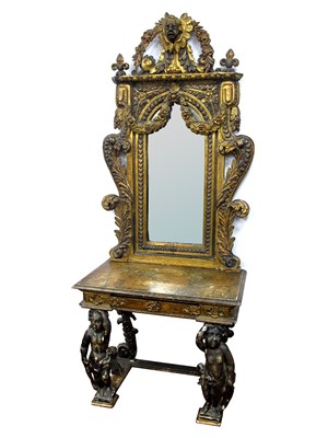 Lot 1476 - A XIX Century Continental Carved Giltwood...