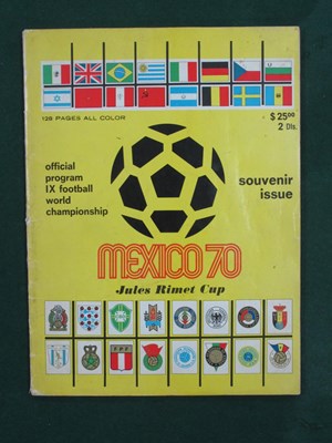 Lot 585 - 1970 World Cup, Official Mexico 70 Yellow...