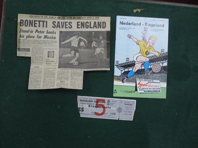 Lot 574 - 1969 Holland v. England Football Ticket and...