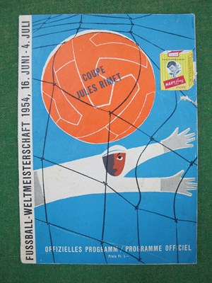 Lot 603 - 1954 World Cup, England v. Uruguay Programme...