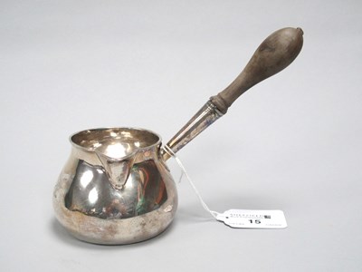 Lot 15 - A George II Hallmarked Silver Brandy Pan, John...