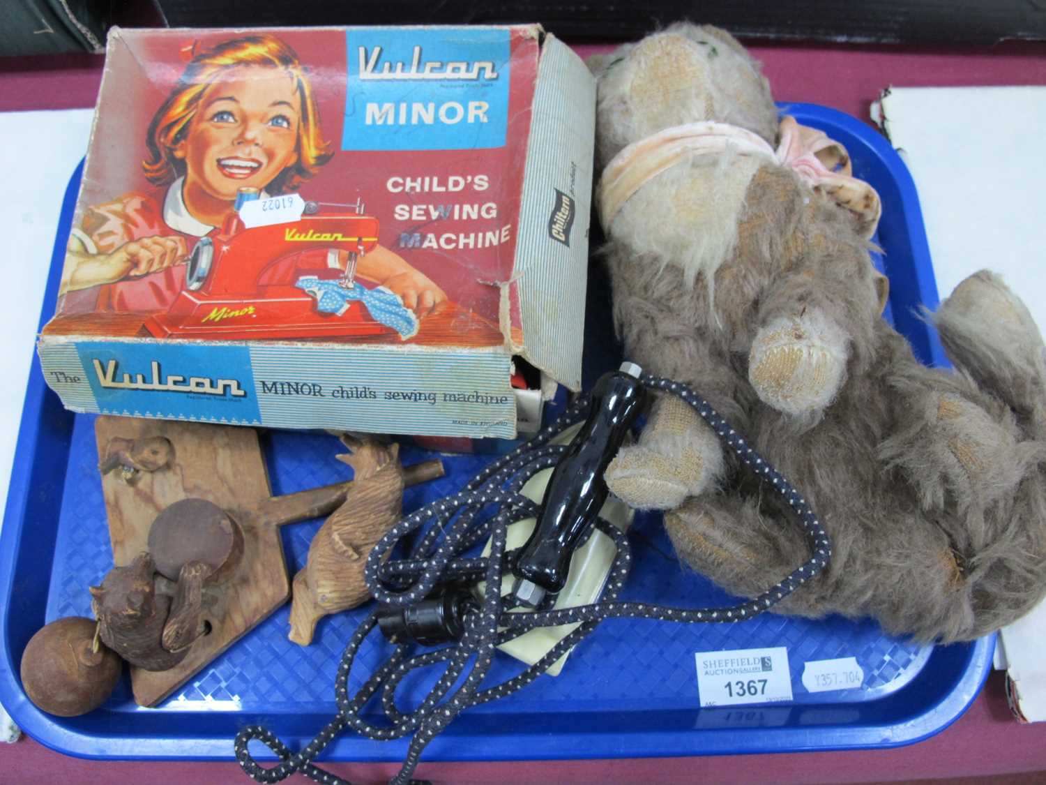 Lot 1367 - Vulcan Minor Child's Sewing Machine, gold...