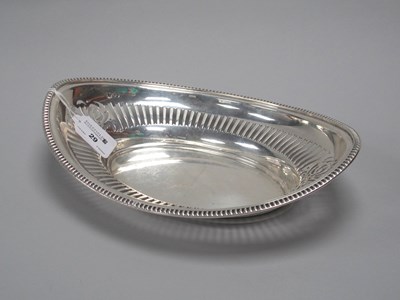 Lot 29 - A Hallmarked Silver Oval Bread Dish, JDWD,...