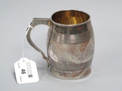 Lot 46 - A Georgian Hallmarked Silver Mug, London 1805,...