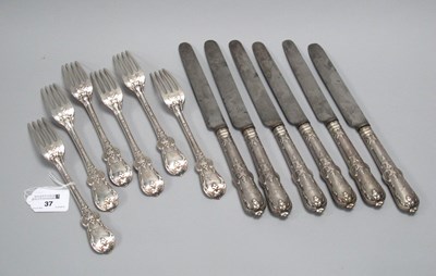 Lot 37 - A Set of Six Victorian Hallmarked Silver Table...