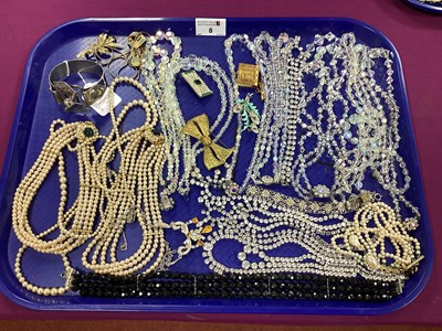 Lot 8 - A Mixed Lot of Assorted Costume Jewellery,...