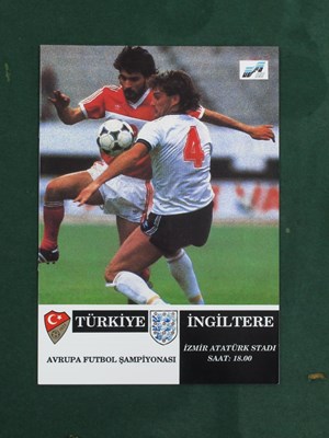 Lot 590 - 1991 Turkey v. England, football...