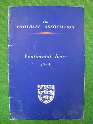 Lot 613 - England Itinerary - 1954 Continental Tours for...