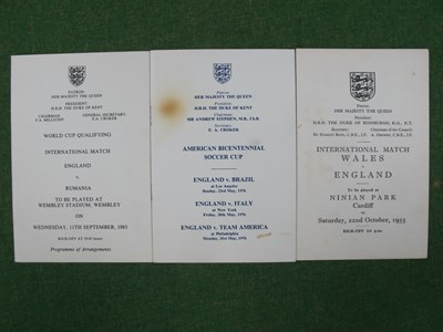 Lot 614 - England Itineraries 1955 at Wales 22nd October,...