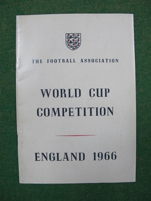 Lot 617 - 1966 World Cup, F.A Itinerary booklet sixteen...