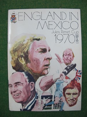 Lot 619 - World Cup 1970, official England itinerary...