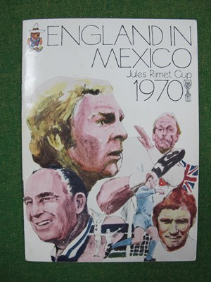 Lot 620 - World Cup 1970, Official England itinerary...