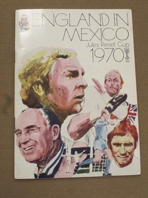 Lot 604 - World Cup 1970, Official England itinerary...