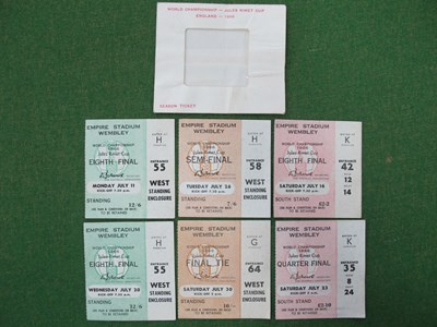 Lot 659 - 1966 World Cup, England tickets for all six of...