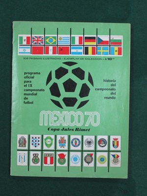 Lot 586 - Mexico 1970 World Cup, green edition official...