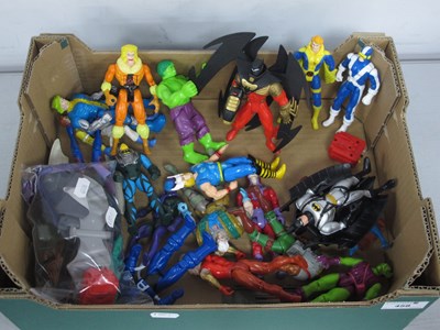 Lot 458 - Nineteen Circa 1990's Marvel Plastic Action...