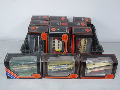 Lot 500 - Twelve 1:76th Scale Diecast Model Buses by EFE...