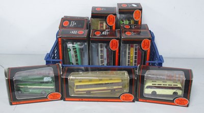 Lot 504 - Twelve 1:76th Scale Diecast Model Buses by EFE...