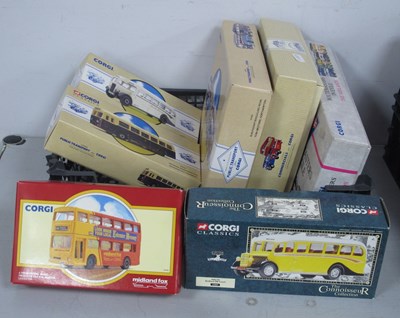 Lot 468 - Twelve Diecast Model Buses by Corgi to include...